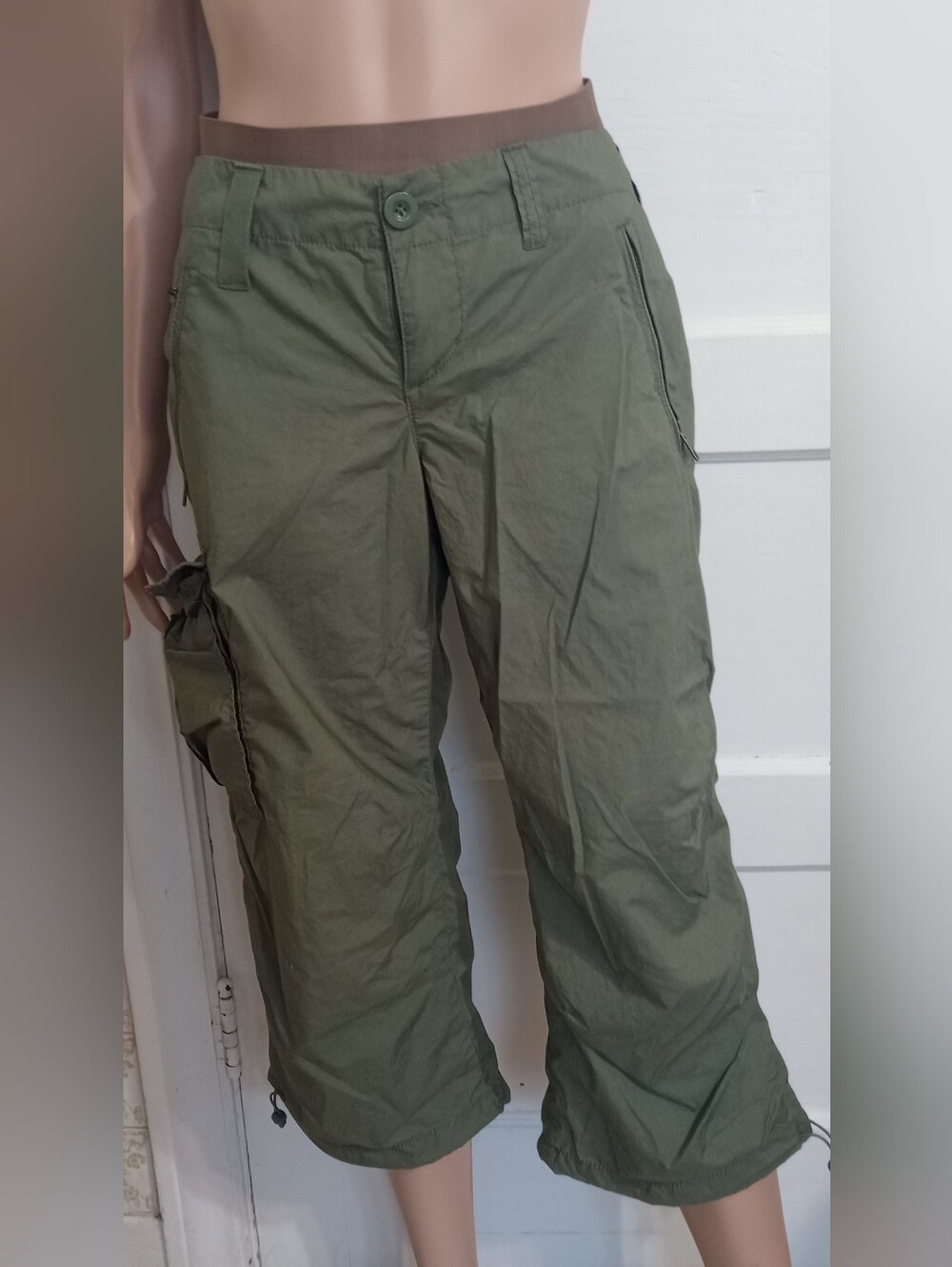 Express Olive Green Capris